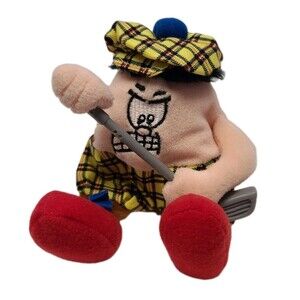 Vintage 1998 Silly Slammers #33 McDuff Golf Plush Bean Bag Toy 7'' WORKS